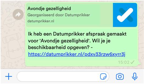 Hoe Werkt Datumprikker Via Whatsapp – Simpel En。